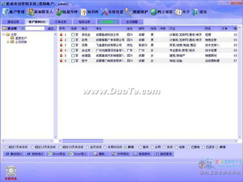 勝威電話營銷系統(tǒng) 提升銷售效率的智能化軟件解決方案